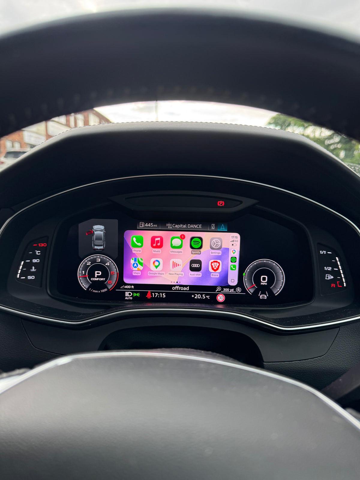 Audi MH2P OEM Virtual Cockpit CarPlay & Android Auto Display
