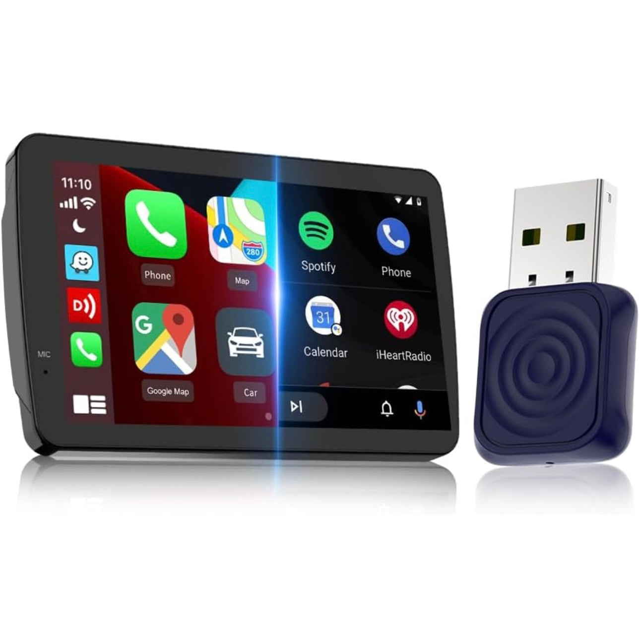 VMC CarlinKit Mini Ultra - Wireless Adapter Apple CarPlay/Android Auto USB Dongle for Car Upgrade WiFi Bluetooth Auto Connect