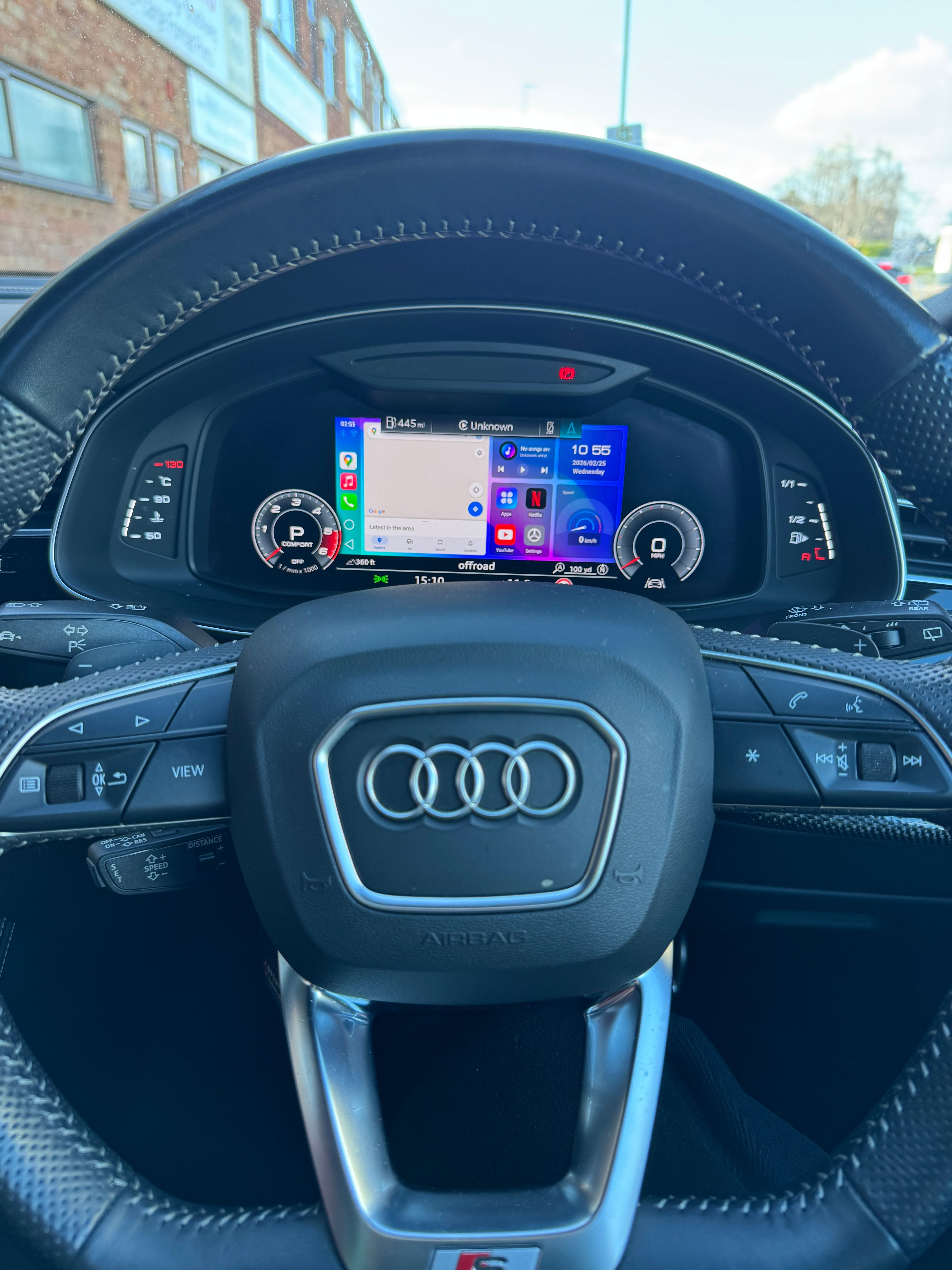 Audi MH2P OEM Virtual Cockpit CarPlay & Android Auto Display