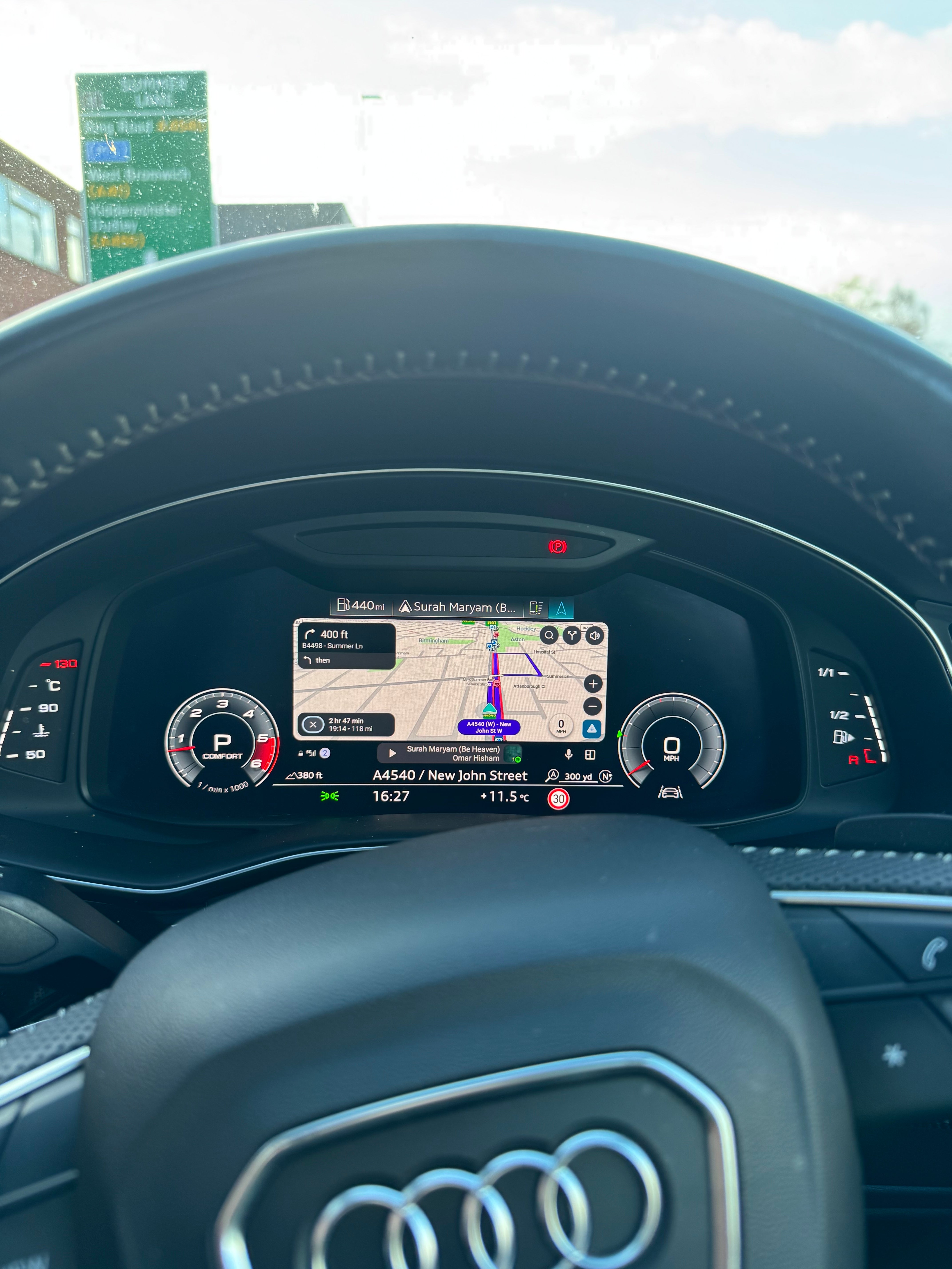 Audi MH2P OEM Virtual Cockpit CarPlay & Android Auto Display