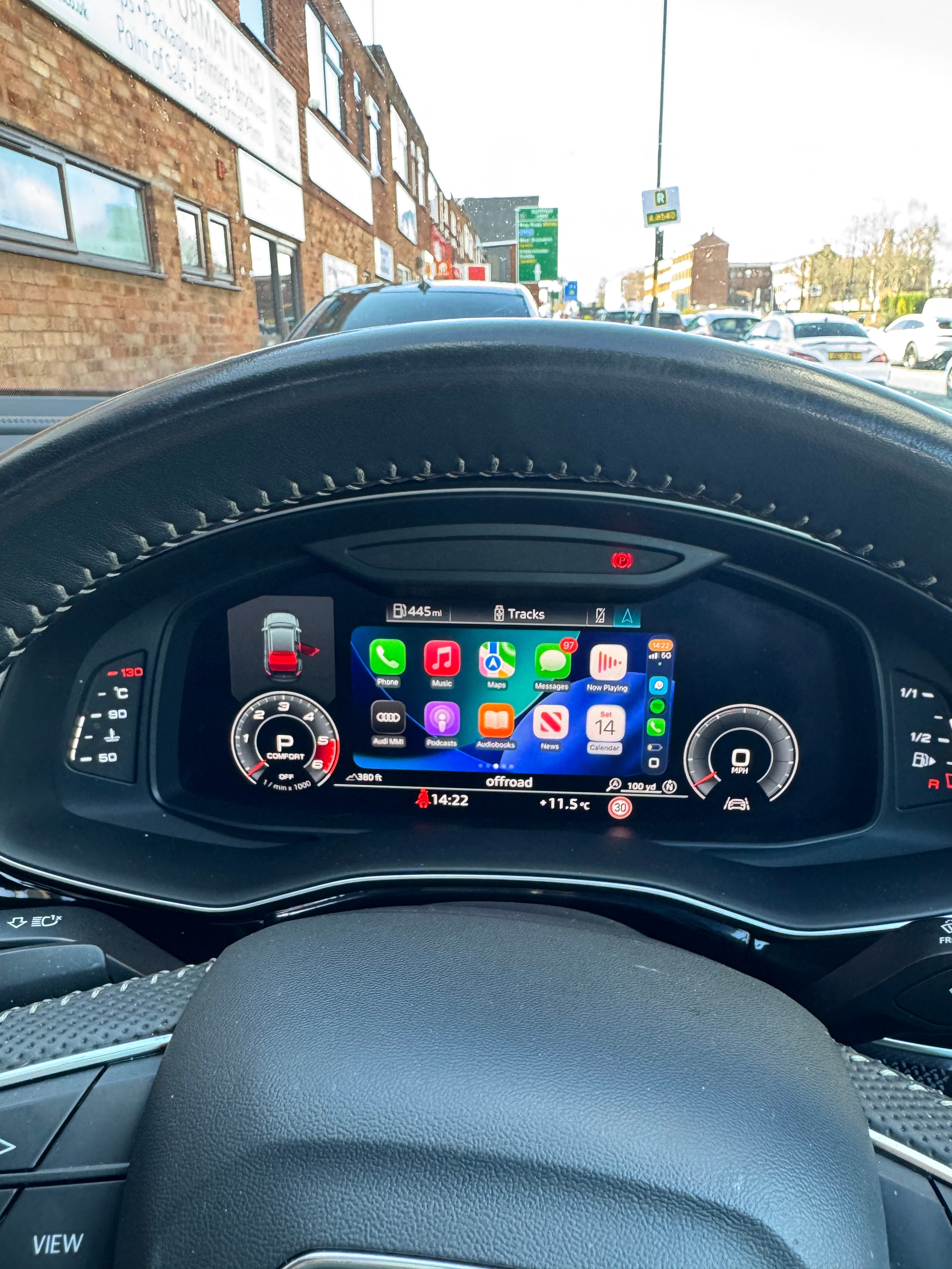 Audi MH2P OEM Virtual Cockpit CarPlay & Android Auto Display