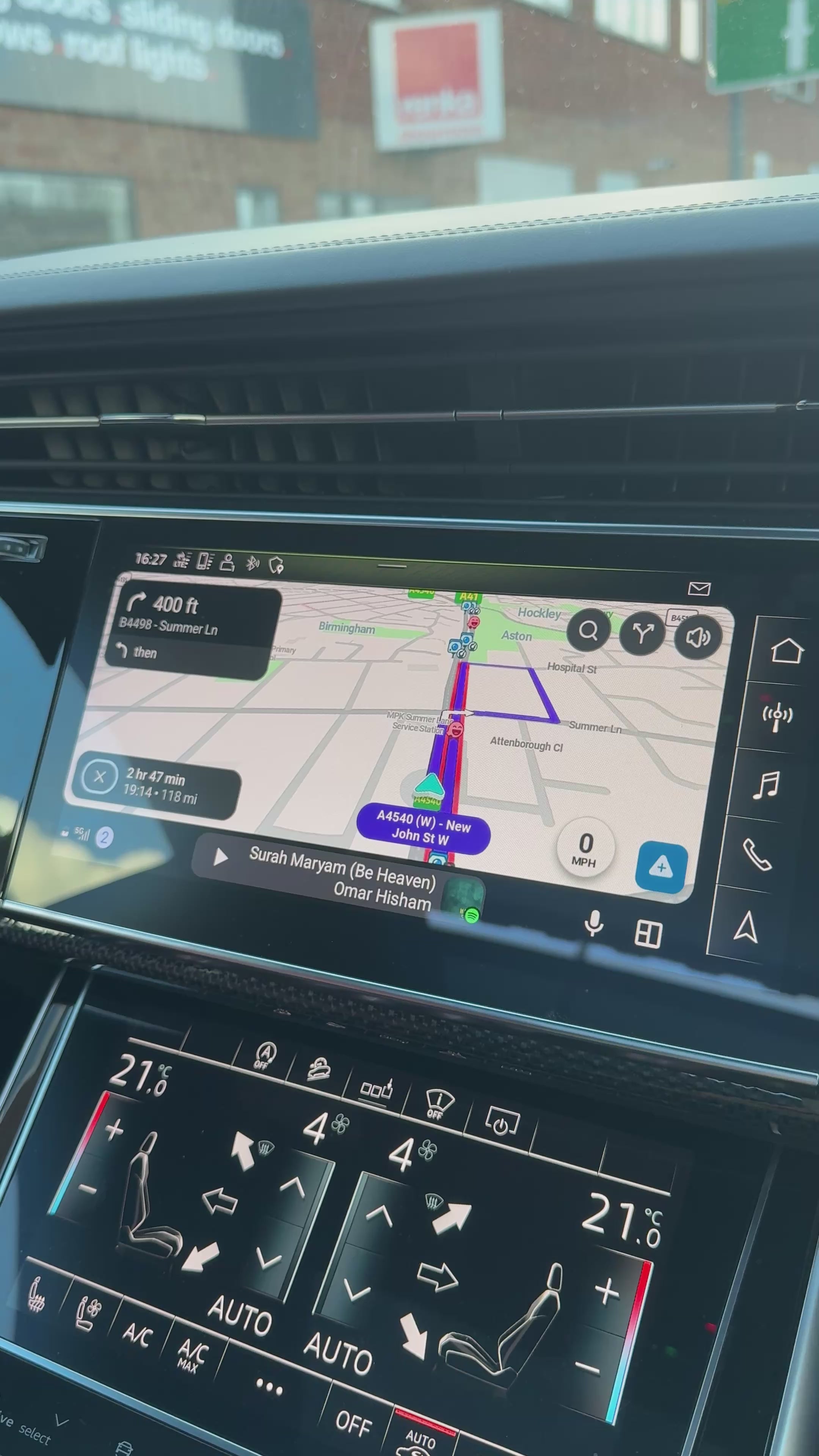 Audi MH2P OEM Virtual Cockpit CarPlay & Android Auto Display